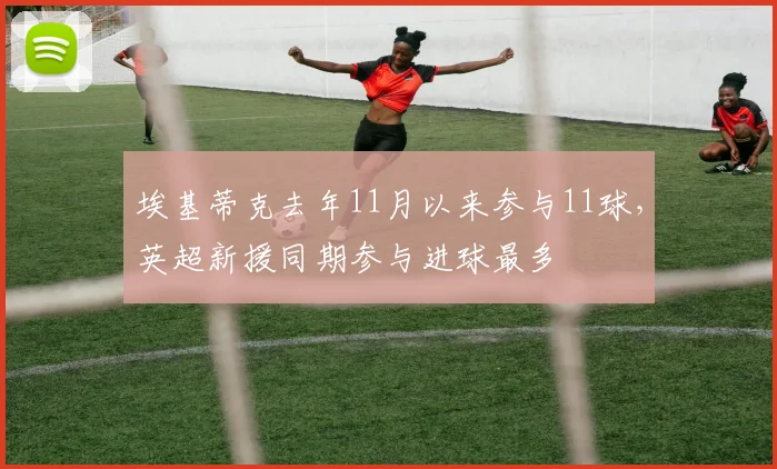 埃基蒂克去年11月以来参与11球，英超新援同期参与进球最多